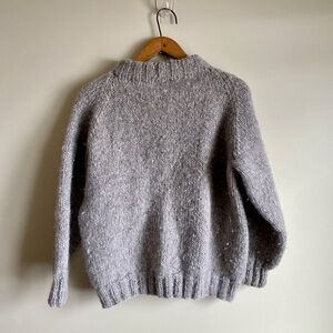Vintage Thick Knit Wool Grey Sweater